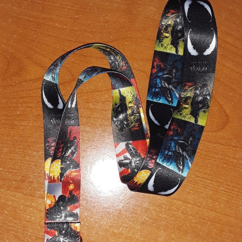 Marvel Universe Venom Costume Black Lanyard